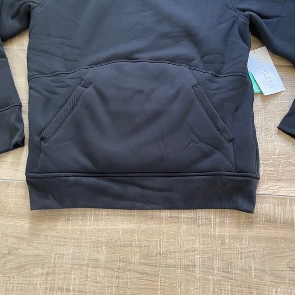 Athleta Hoodie Sweatshirt Womens XS Black Solstice Reversible Sherpa Pullover - Picture 7 of 13